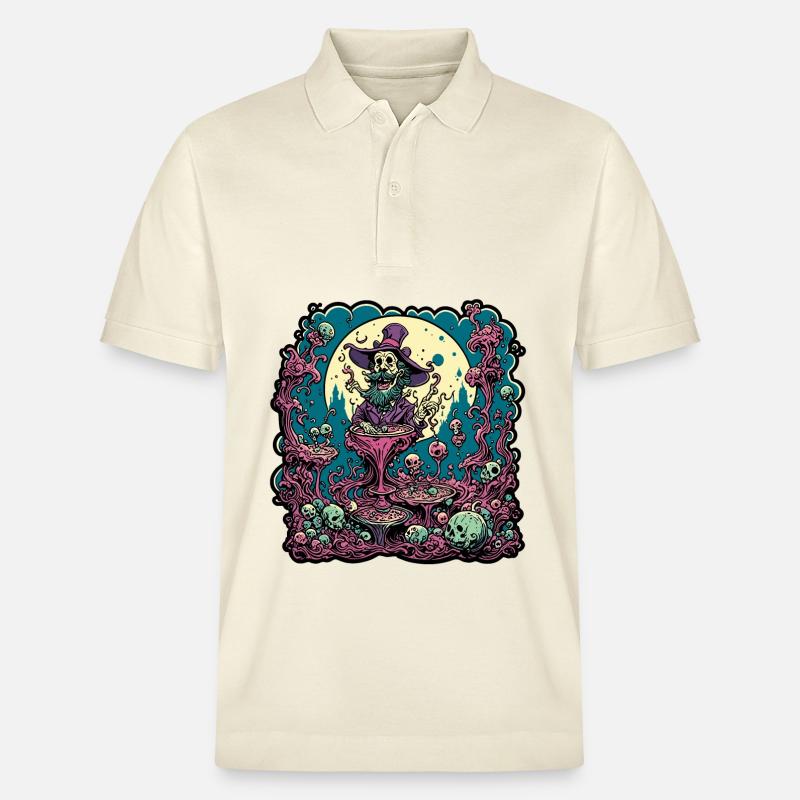 Psychedelic / Halluzination / Magie / Zauberer - Stanley/Stella Unisex Bio-Poloshirt PREPSTER - Natur