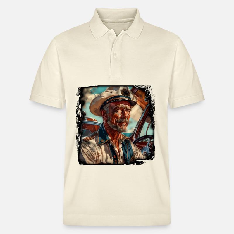 Matrose / Schiffsbesatzung / Decksmann / Anker - Stanley/Stella Unisex Bio-Poloshirt PREPSTER - Natur