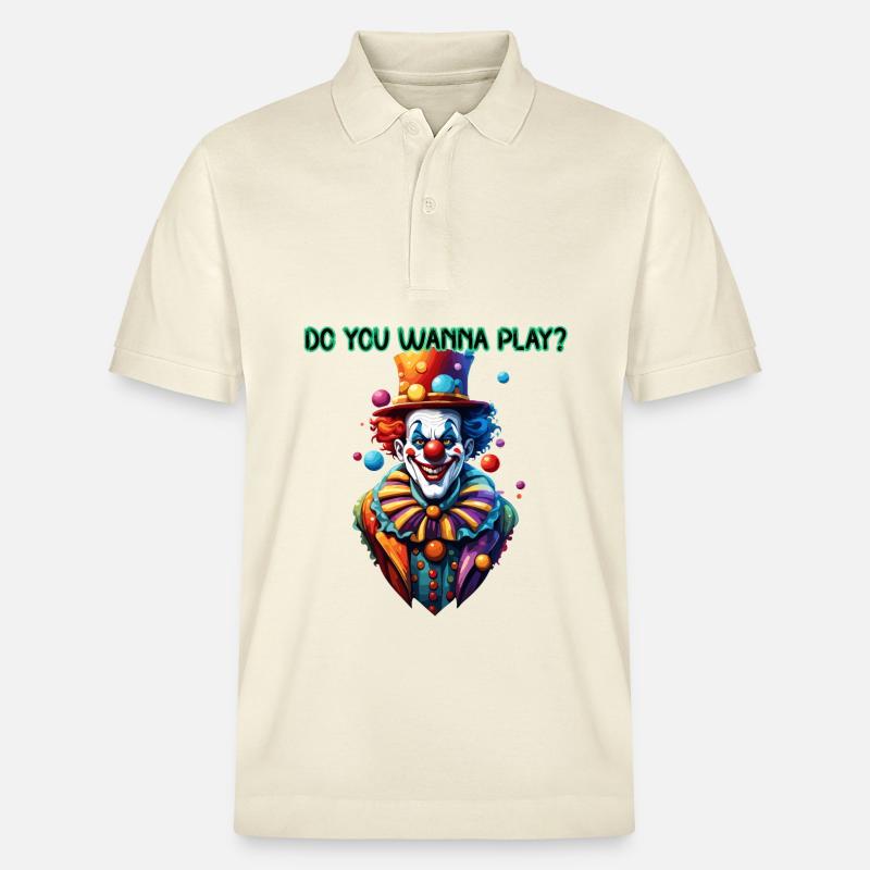Clown / Cirque / Carnaval / Carnaval / Ludique - Polo PREPSTER bio Stanley/Stella Unisexe - écru doux