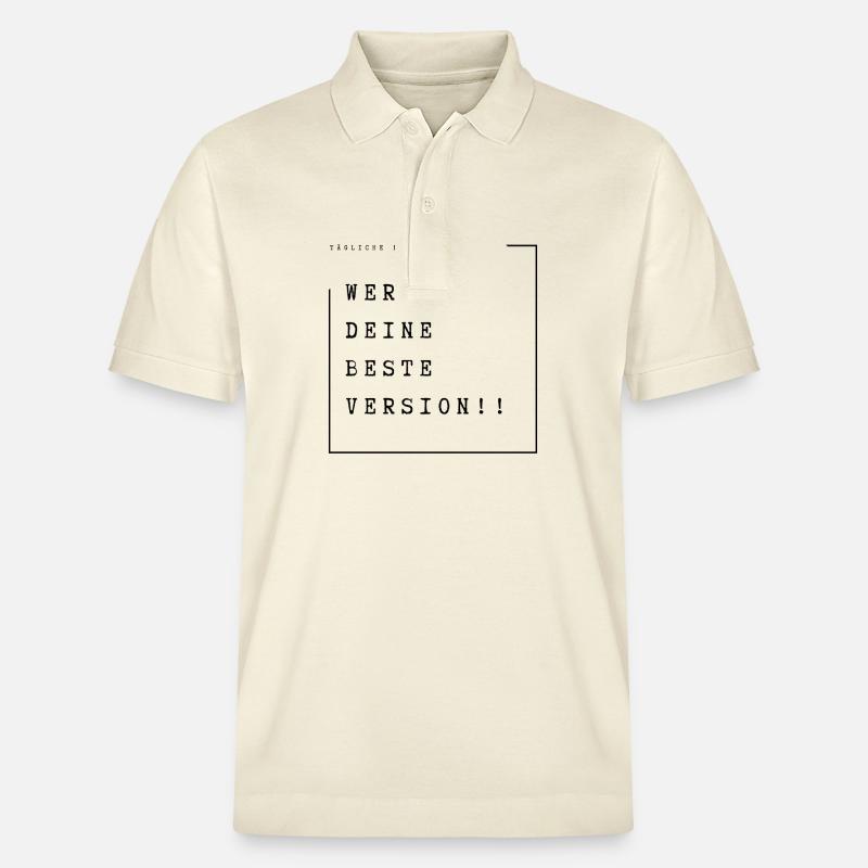 Werde deine Beste Version! - Stanley/Stella Unisex Bio-Poloshirt PREPSTER - Natur