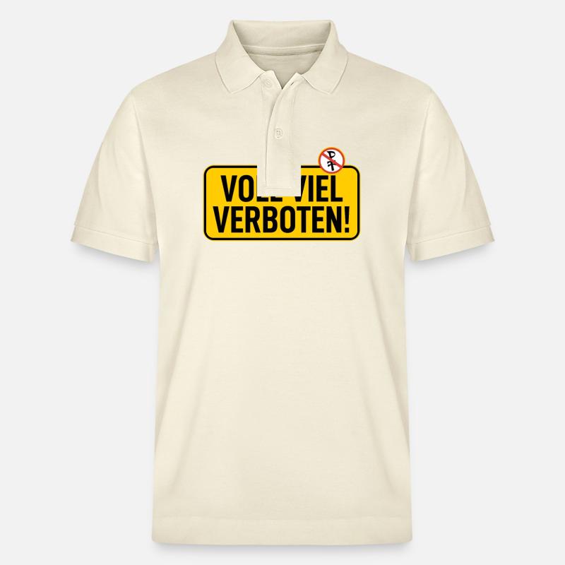 Panneau : Terrain complet interdit - Polo PREPSTER bio Stanley/Stella Unisexe - écru doux