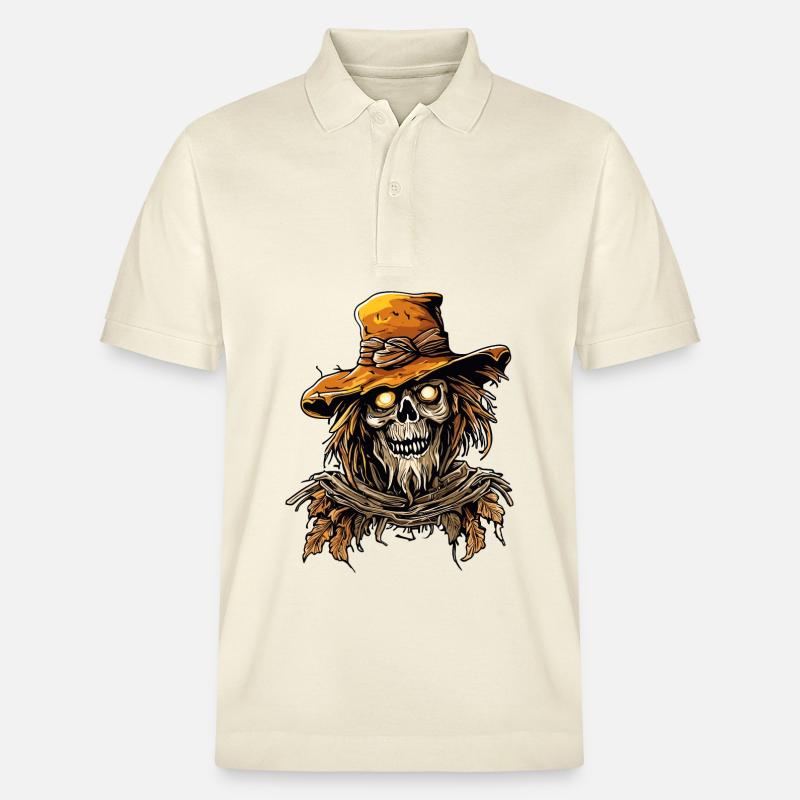 Vogelscheuche / Erntehelfer / Maisfeld / Feld - Stanley/Stella Unisex Bio-Poloshirt PREPSTER - Natur