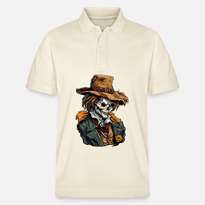 Vogelscheuche / Erntehelfer / Maisfeld / Feld - Stanley/Stella Unisex Bio-Poloshirt PREPSTER - Natur
