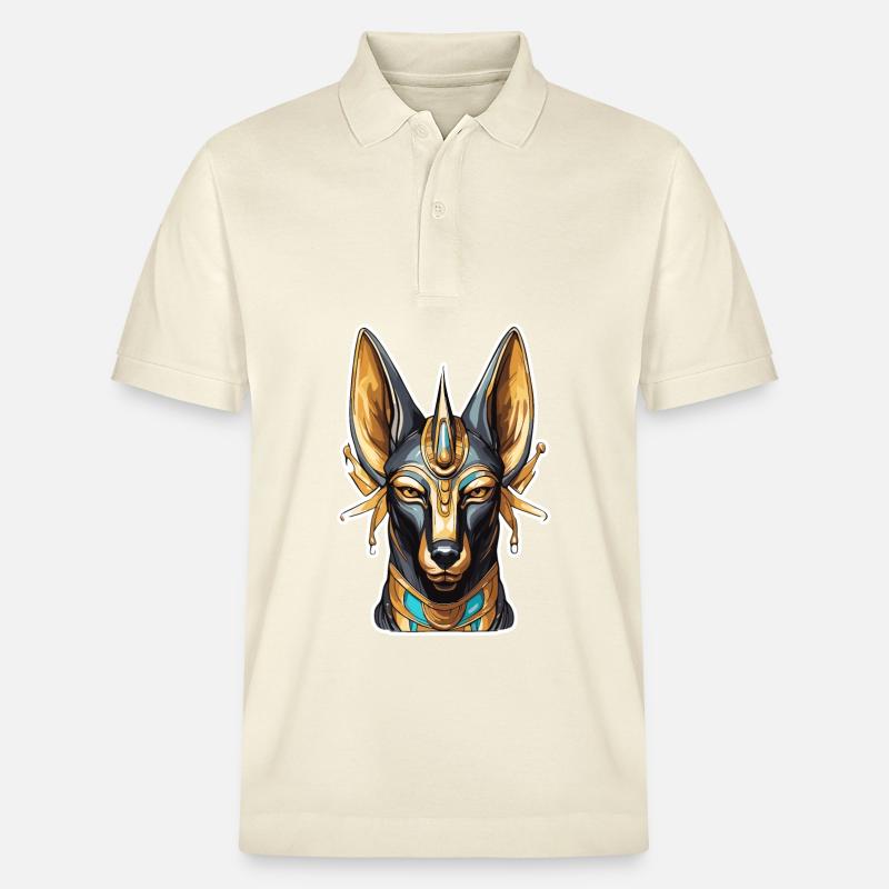 Egypte / Pharaon / Momies / Hiéroglyphes / Sphinx - Polo PREPSTER bio Stanley/Stella Unisexe - écru doux