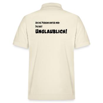 Unglaublich - Stanley/Stella Unisex Bio-Poloshirt PREPSTER - Natur - Hinten - Andy (188cm)