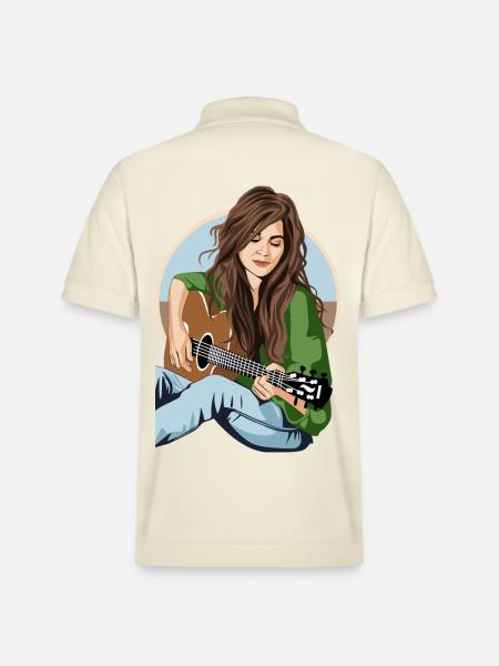 My Music - Stanley/Stella Unisex Organic Polo Shirt PREPSTER - soft Ecru