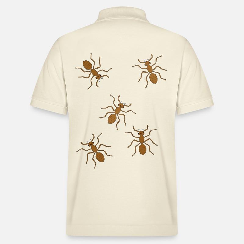 fourmis insectes insecte fourmi - Polo PREPSTER bio Stanley/Stella Unisexe - écru doux
