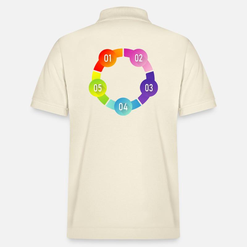 Mon numéro - Polo PREPSTER bio Stanley/Stella Unisexe - écru doux