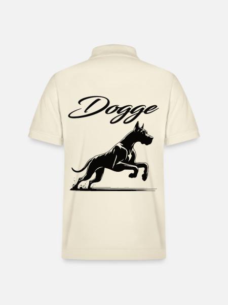 Stolz auf meine Dogge – Majestätisch, treu, sanft - Stanley/Stella Unisex Bio-Poloshirt PREPSTER - Natur