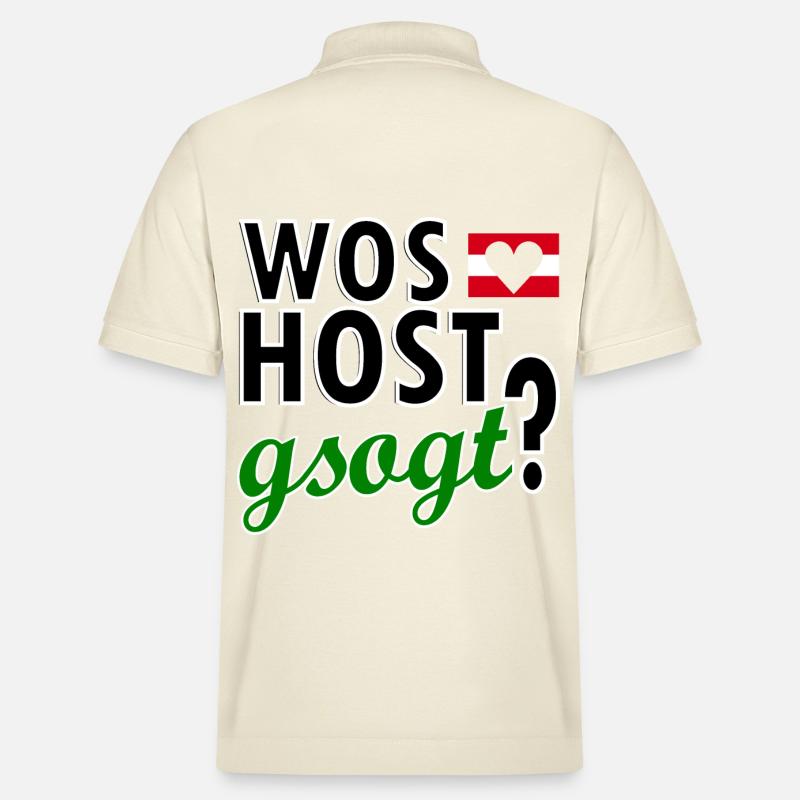 Dialecte Dialecte Autrichien - Polo PREPSTER bio Stanley/Stella Unisexe - écru doux