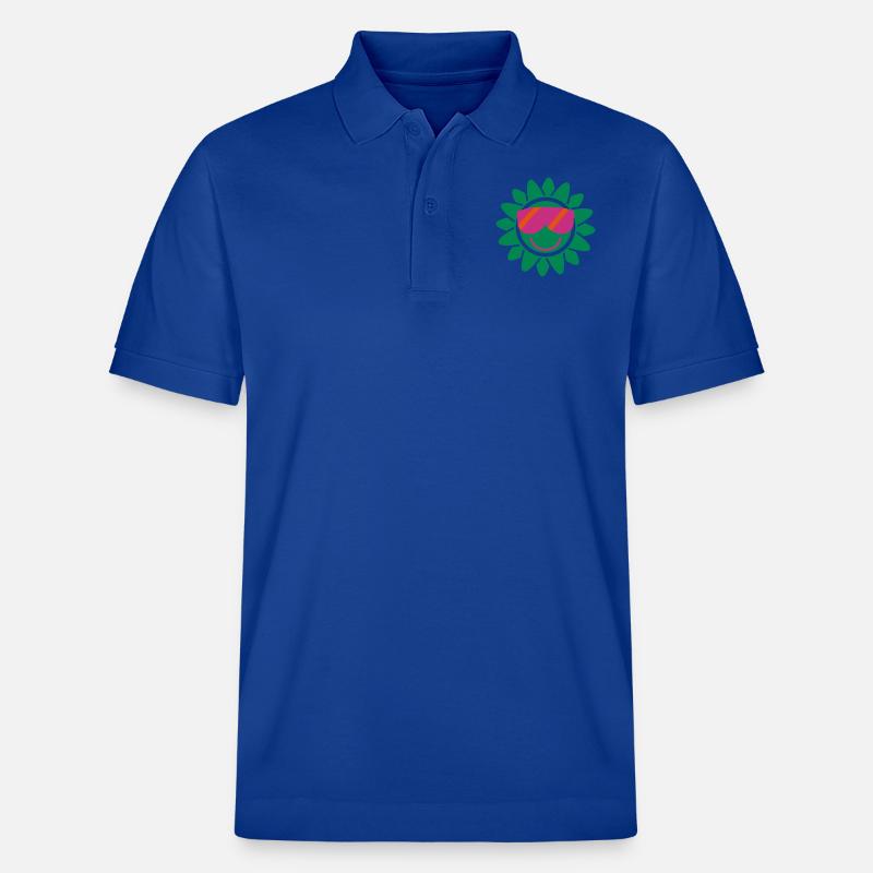 sonne_smiley - Stanley/Stella Unisex Bio-Poloshirt PREPSTER - Dunkelblau