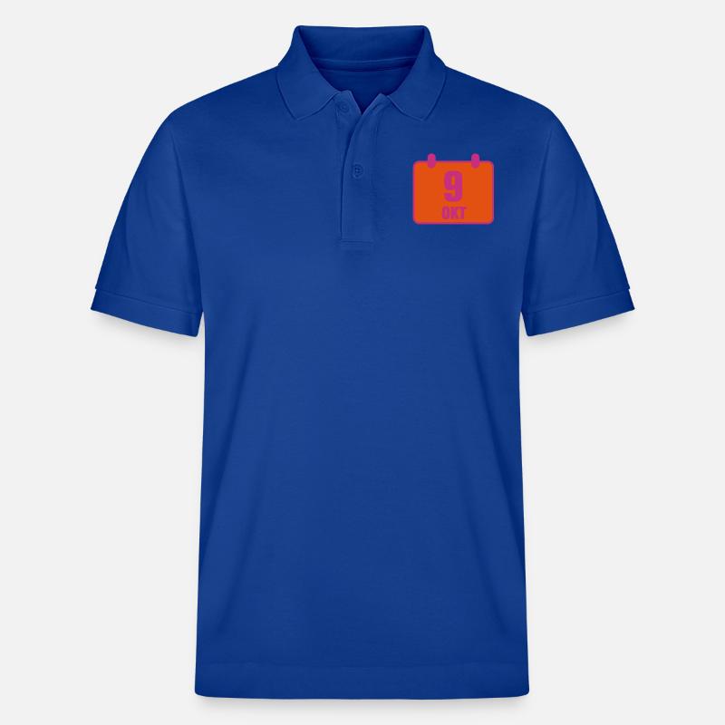 9 octobre anniversaire anniversaire 2c - Polo PREPSTER bio Stanley/Stella Unisexe - bleu foncé