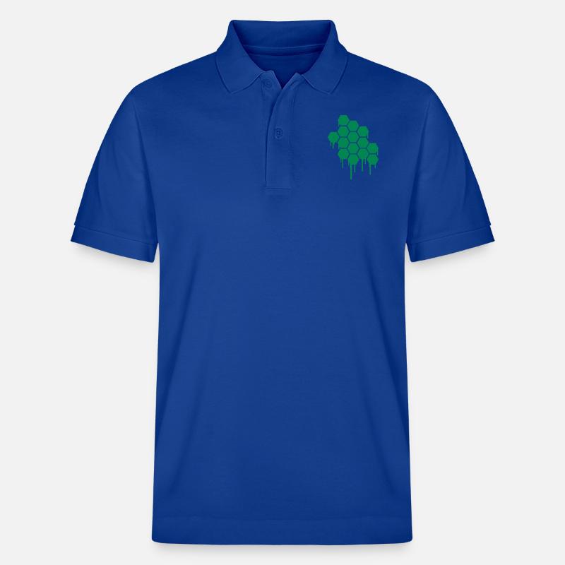 Honeycombs Pattern - Polo PREPSTER bio Stanley/Stella Unisexe - bleu foncé