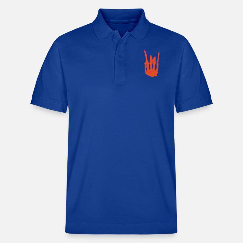 skull_hand_02 - Stanley/Stella Unisex Bio-Poloshirt PREPSTER - Dunkelblau