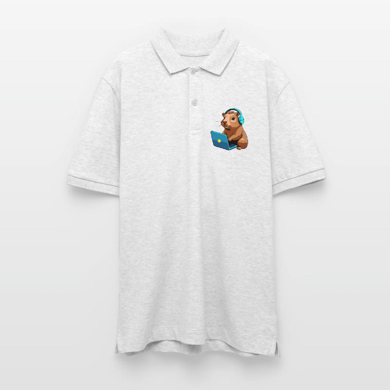 Capybara Programmierer Coder Computer Stanley/Stella Unisex Bio-Poloshirt PREPSTER
