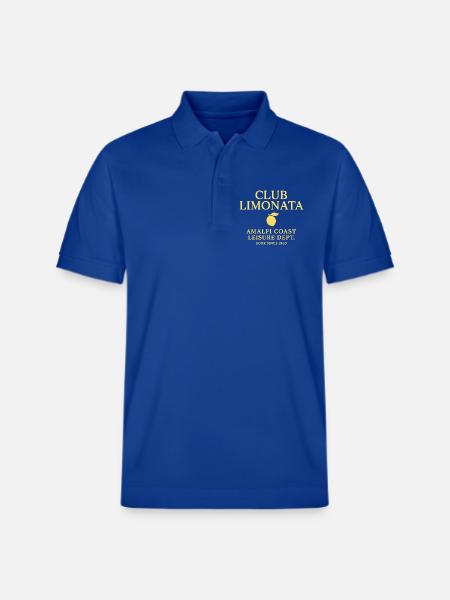 Club Limonata - Amalfi Coast Leisure Dept. - Stanley/Stella Unisex Organic Polo Shirt PREPSTER - majorelle blue