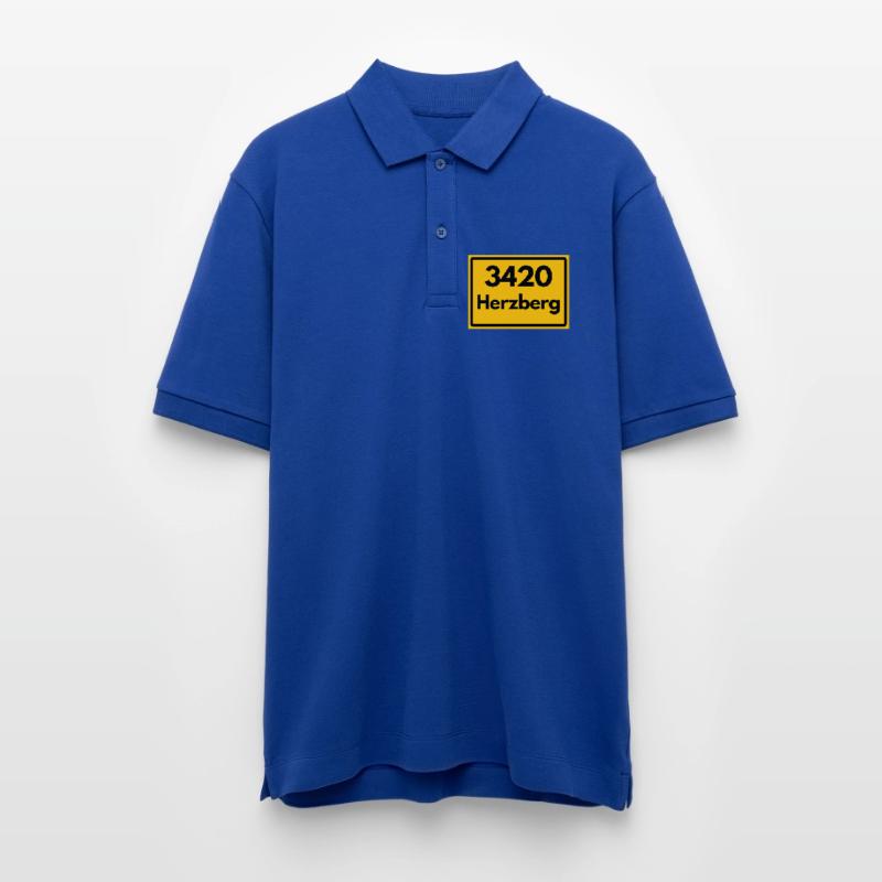 OLD POSTCODE ZIP CODE RETRO 3420 HERZBERG HARZ Stanley/Stella Unisex Organic Polo Shirt PREPSTER