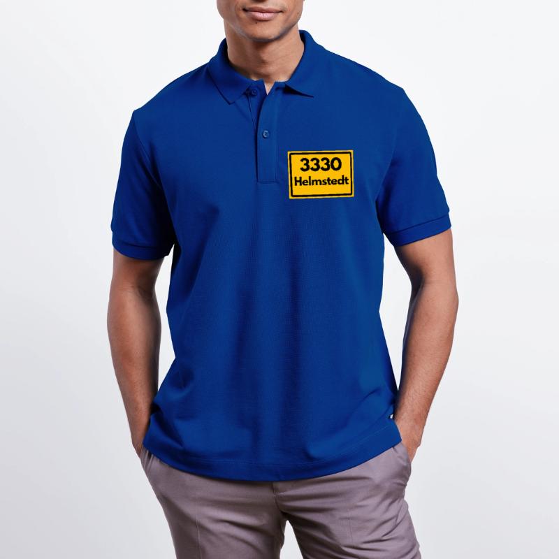 OLD POSTCODE ZIP CODE RETRO 3330 HELMSTEDT JULEUM! Stanley/Stella Unisex Organic Polo Shirt PREPSTER