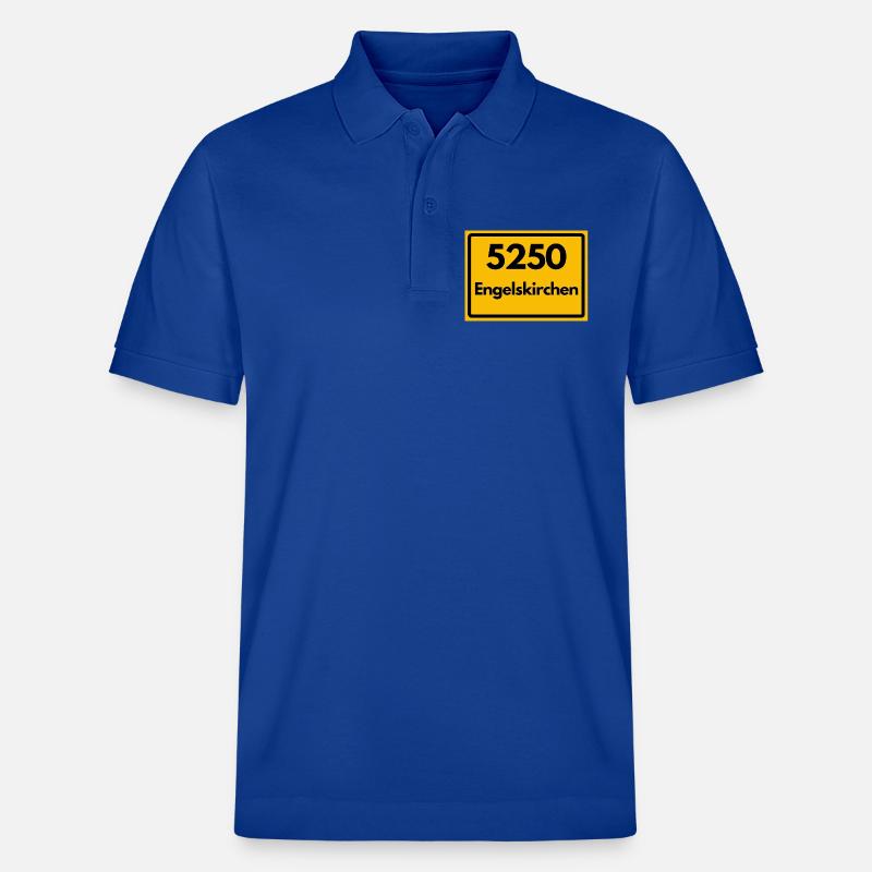 OLD POSTCODE POSTCODE RETRO 5250 ENGELSKIRCHEN - Stanley/Stella Unisex Organic Polo Shirt PREPSTER - majorelle blue