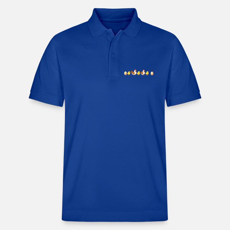 Evolution oeuf poussin poule darwin - Polo PREPSTER bio Stanley/Stella Unisexe - bleu foncé