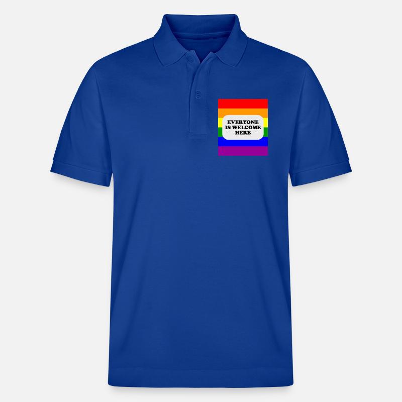 LGBT-Safe-Space-Regenbogenflagge - Stanley/Stella Unisex Bio-Poloshirt PREPSTER - Dunkelblau
