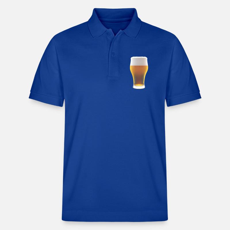 Biergradienten Glas mit Schaum - Stanley/Stella Unisex Bio-Poloshirt PREPSTER - Dunkelblau