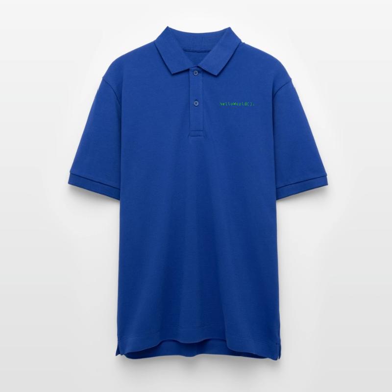 HelloWorld Program Code Coding Informatik Stanley/Stella Unisex Organic Polo Shirt PREPSTER
