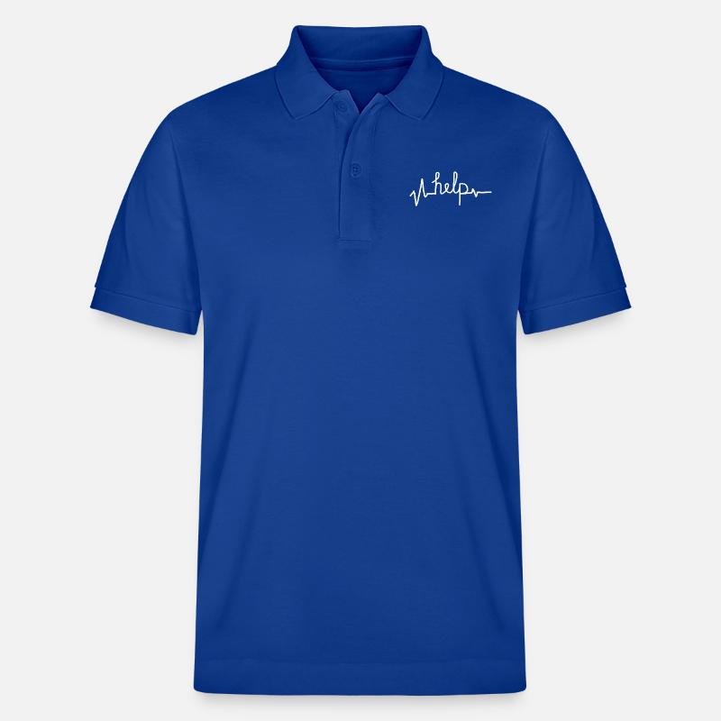 help -aide - Polo PREPSTER bio Stanley/Stella Unisexe - bleu foncé