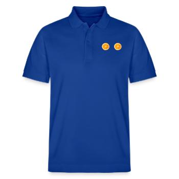 Orangen Hingucker, sexy Früchtchen, lustig - Stanley/Stella Unisex Bio-Poloshirt PREPSTER - Dunkelblau - Vorne - Roxy (174cm) & Andy (188cm)