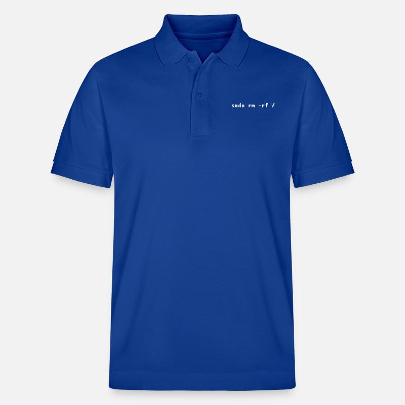 Funny Linux Admin Design - Stanley/Stella Unisex Organic Polo Shirt PREPSTER - majorelle blue