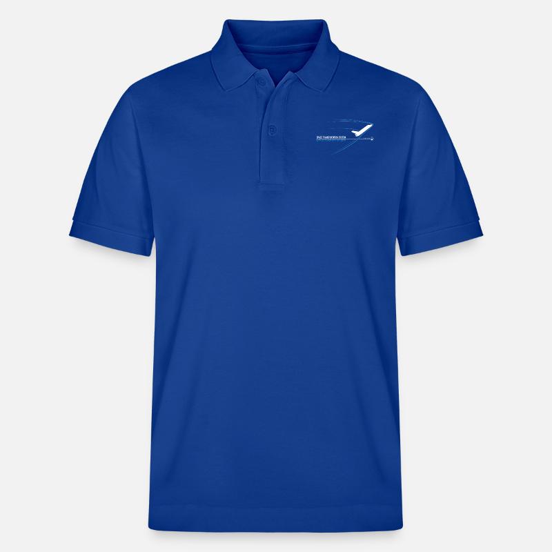 Space Shuttle (blauer Druck) - Stanley/Stella Unisex Bio-Poloshirt PREPSTER - Dunkelblau
