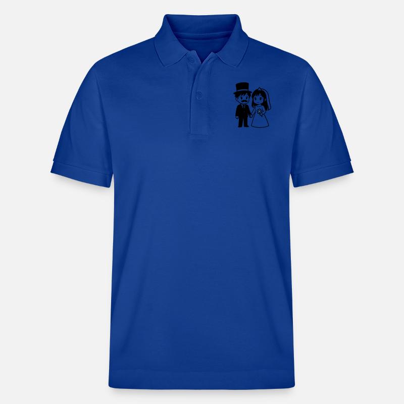 Couple de mariés Anime - Polo PREPSTER bio Stanley/Stella Unisexe - bleu foncé