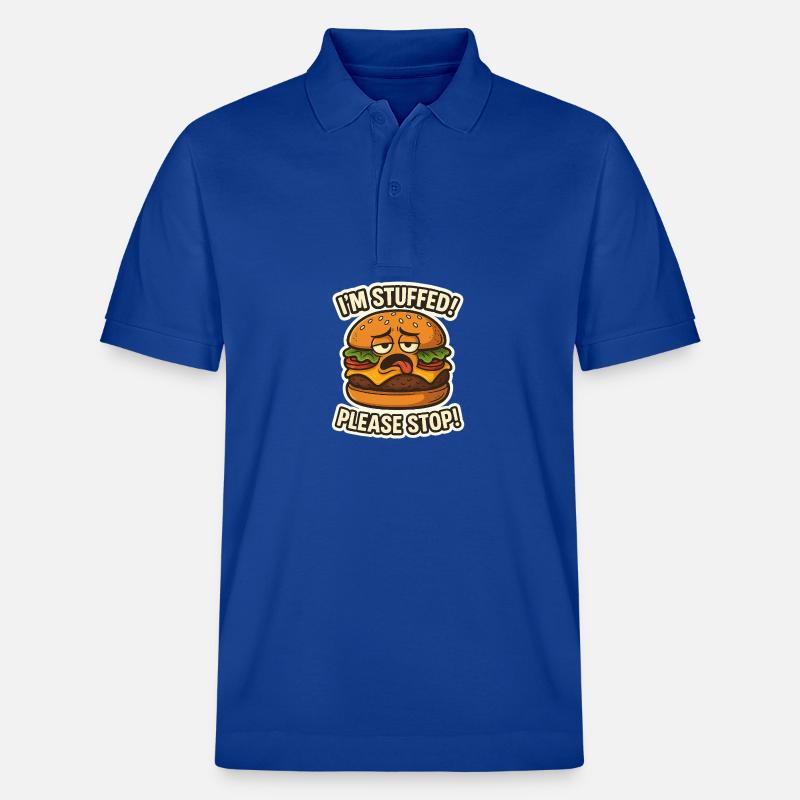 Ich bin gefüllter Hamburger - Stanley/Stella Unisex Bio-Poloshirt PREPSTER - Dunkelblau