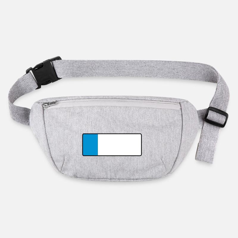 _blank_kurz - Stanley/Stella recycelte Gürteltasche - Grau meliert