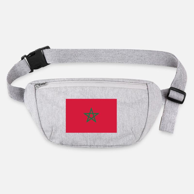 Drapeau Maroc / Moroccan flag Sac banane recyclé Stanley/Stella