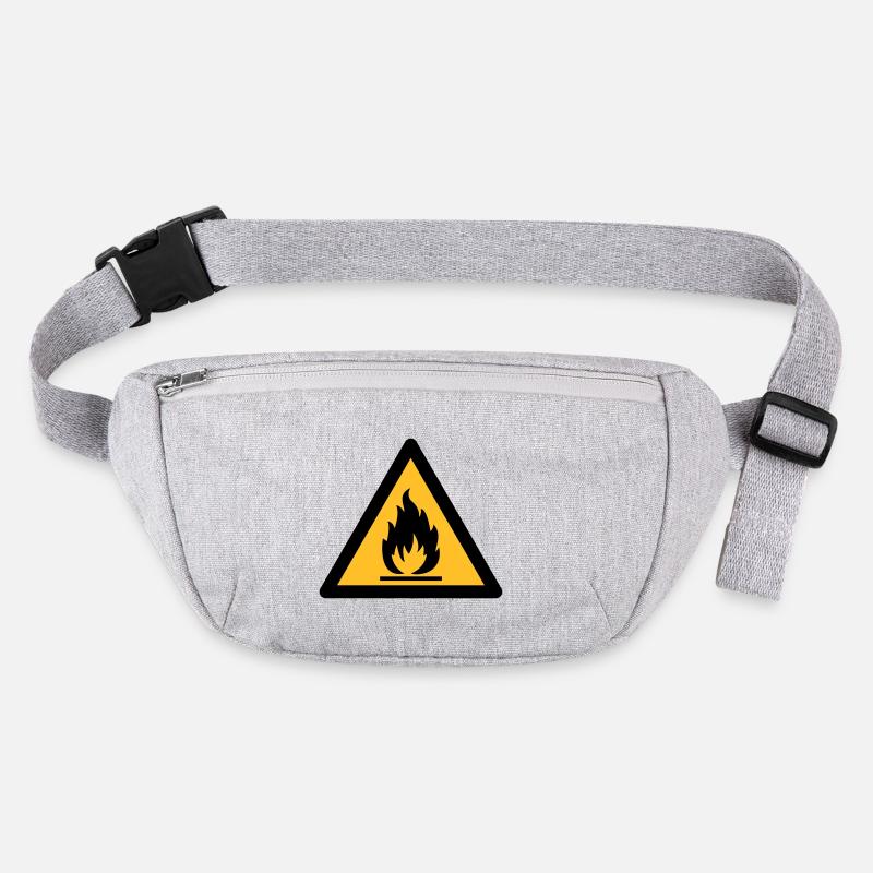 Symbole de danger - Inflammable (2 couleurs) Sac banane recyclé Stanley/Stella
