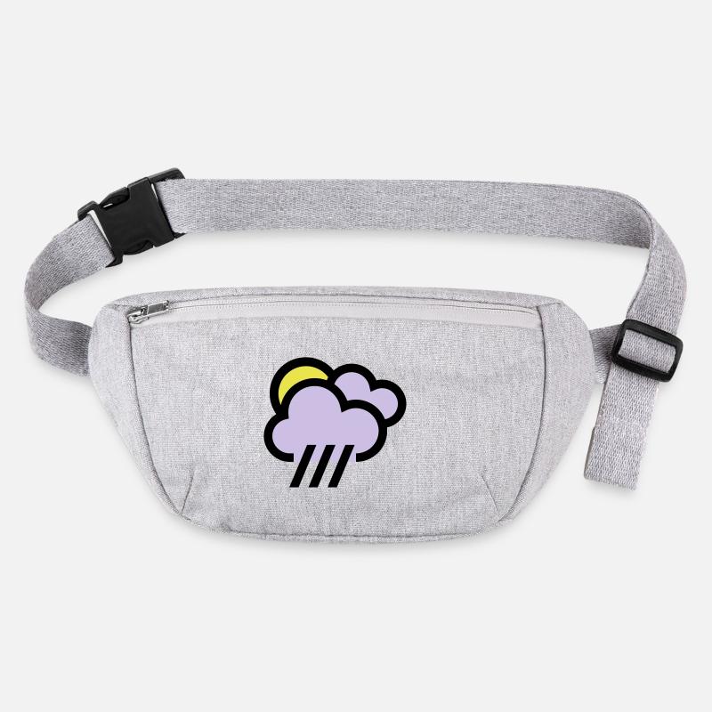 cloudy with chills icon weather icon Stanley/Stella recycled Hip Bag 
