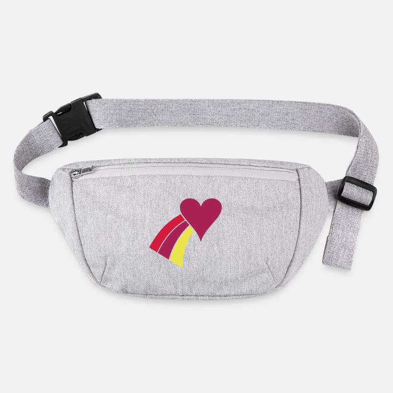 Coeur Arc-en-Ciel Sac banane recyclé Stanley/Stella