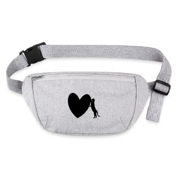 CatLove2 - Stanley/Stella recycelte Gürteltasche - Grau meliert - Vorne