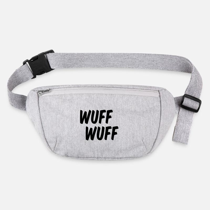 Wuff Wuff bellt der Hund Stanley/Stella recycelte Gürteltasche