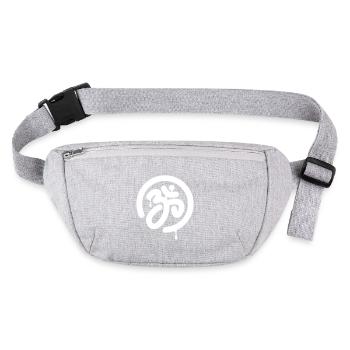 Graffiti OM in tag style with drips in circle - Stanley/Stella recycled Hip Bag  - heather grey - Front