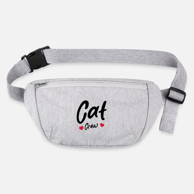Cat Crew Heart Stanley/Stella recycled Hip Bag 