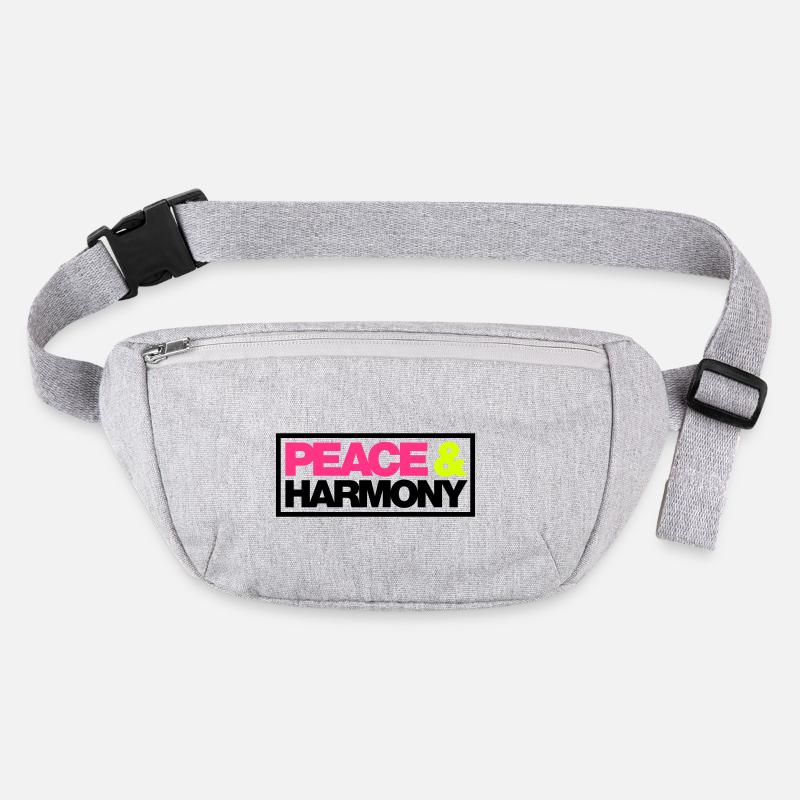 Typo Peace Harmony Kontur 3C Stanley/Stella recycelte Gürteltasche