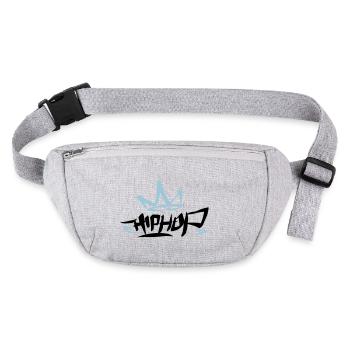 Graffiti Tag HipHop King 01 2C - Stanley/Stella recycelte Gürteltasche - Grau meliert - Vorne