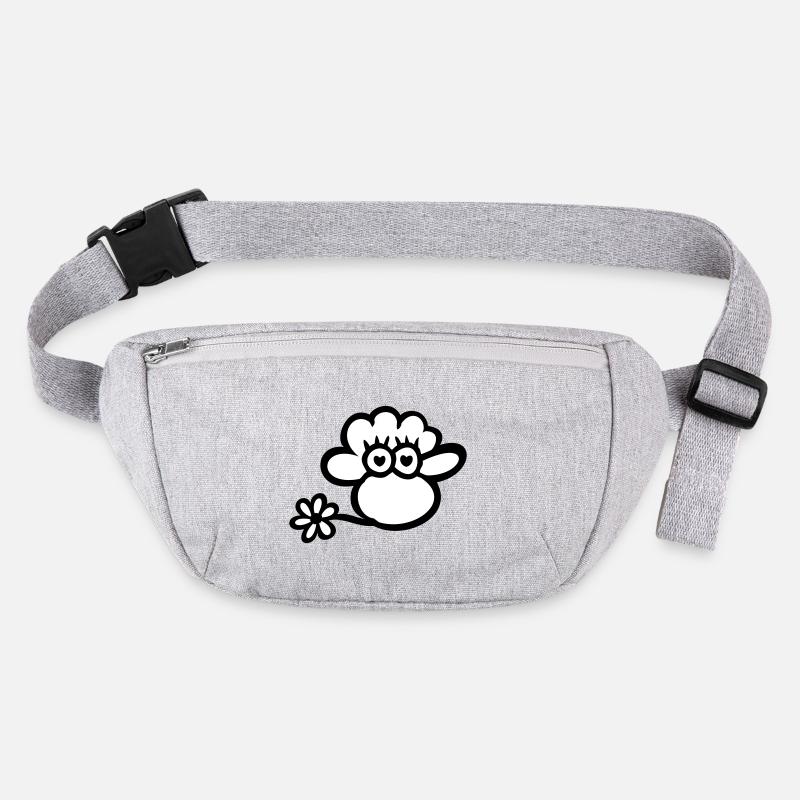 Verliebtes Schaf Kopf 2farbig Stanley/Stella recycelte Gürteltasche