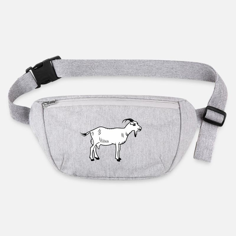 Ziege weiß Stanley/Stella recycelte Gürteltasche