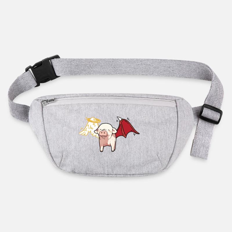 Himmlisch satanisches Schwein Engel Teufel Stanley/Stella recycelte Gürteltasche