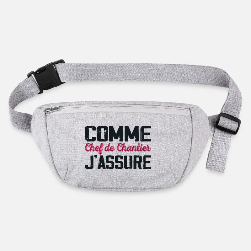 Comme Chef de chantier Cadeau humour Sac banane recyclé Stanley/Stella
