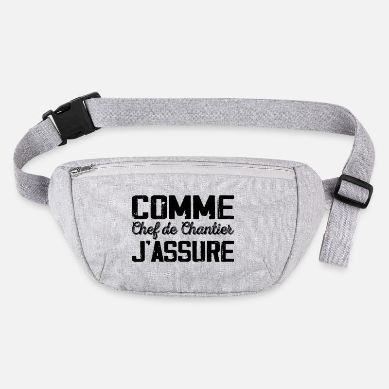 Comme Chef de chantier Cadeau humour Sac banane recyclé Stanley/Stella