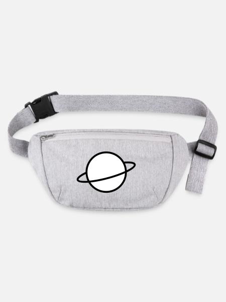 Planet - Stanley/Stella recycelte Gürteltasche - Grau meliert - Vorne